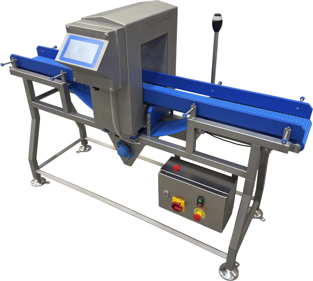 Detectronic tunnel metal detector inspecting packed products
