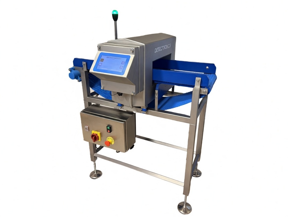 Detectronic metal detector with conveyor